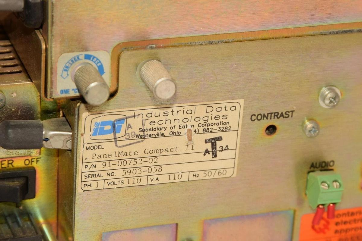 Used Eaton 91-00752-02 PanelMate Compact II Operator Interface, 91-01430-02