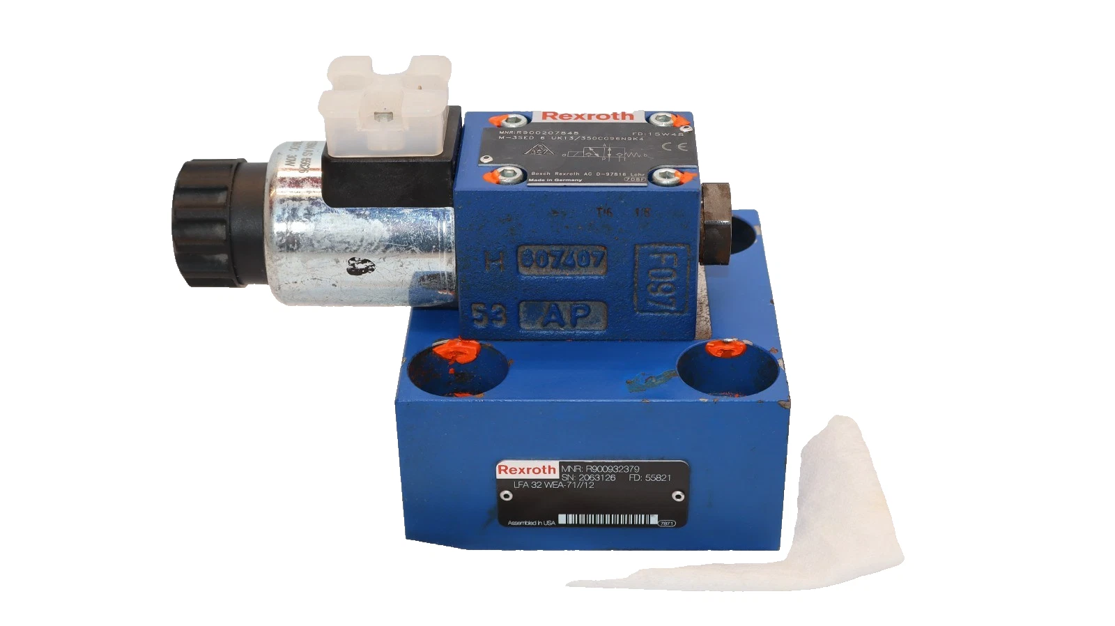 Rexroth Valve R900207848 / R900932379 / R901175644 Hydraulic Solenoid (New)