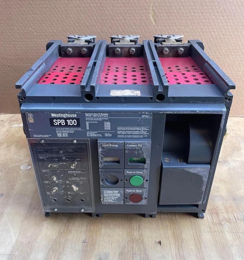 Used Westinghouse SPB100 Pow-R-Breaker Ins Case Breaker Frame 800a  Plug 8SPB600 600a
