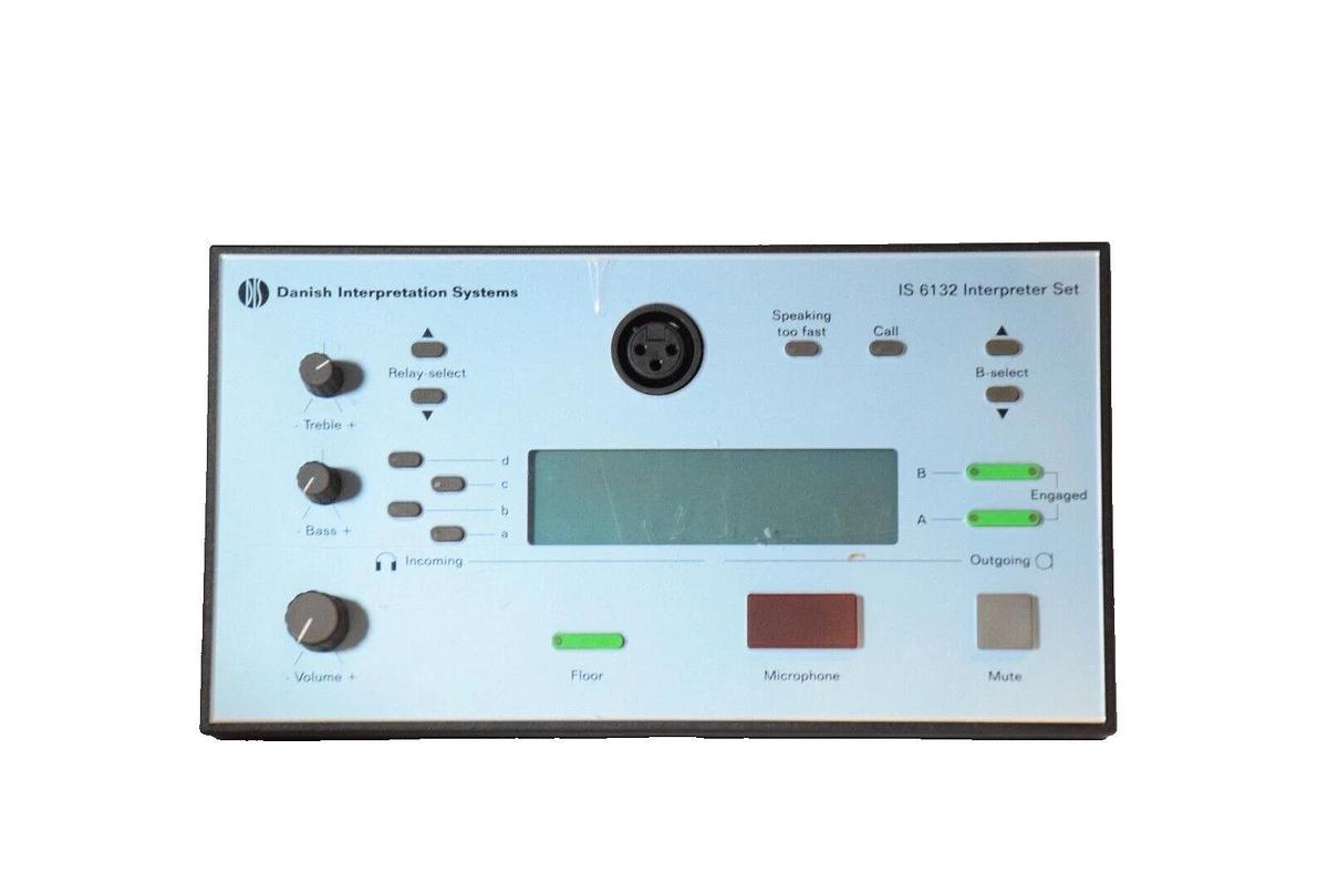 NEW- DANISH INTERPRETATION SYSTEMS IS6132 Interpreter Set Dig. Conference System