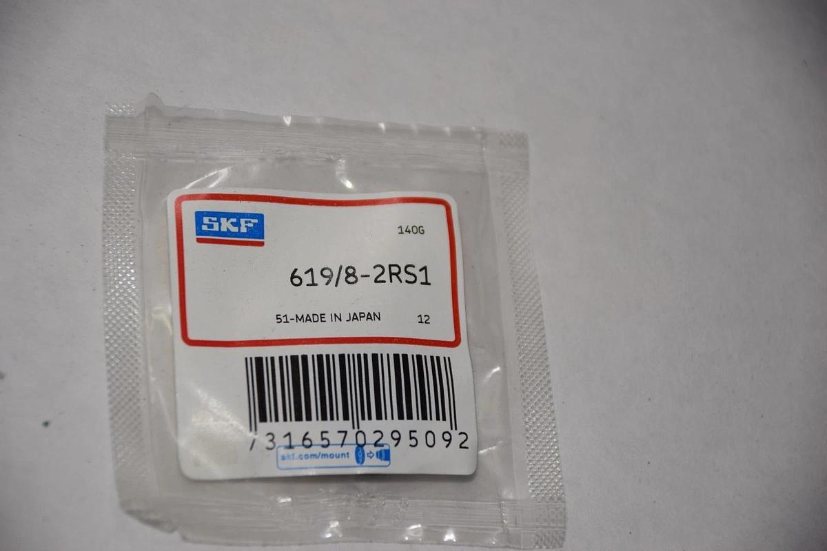 SKF 619/8-2RS1 DOUBLE SEALED DEEP GROOVE BALL BEARING NEW