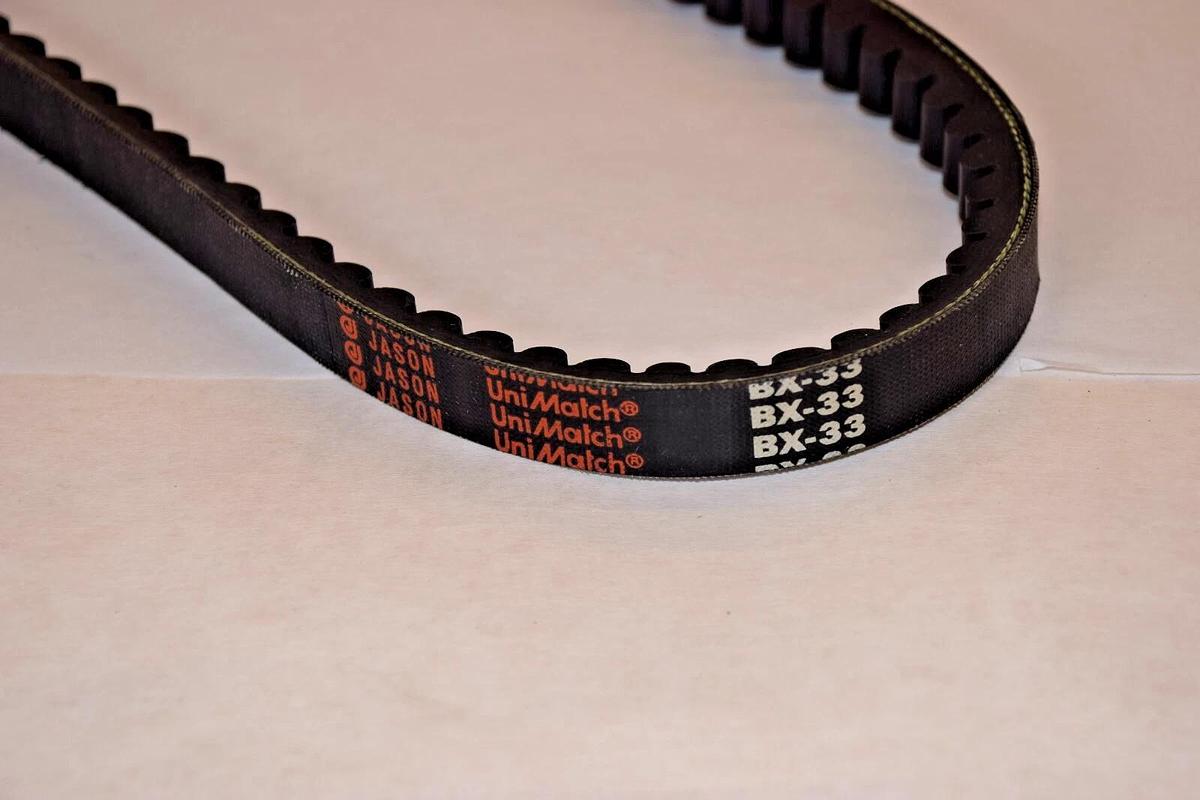 JASON Cogged V-Belt Belt BX-33 BX33 UniMatch Cogged (NEW)