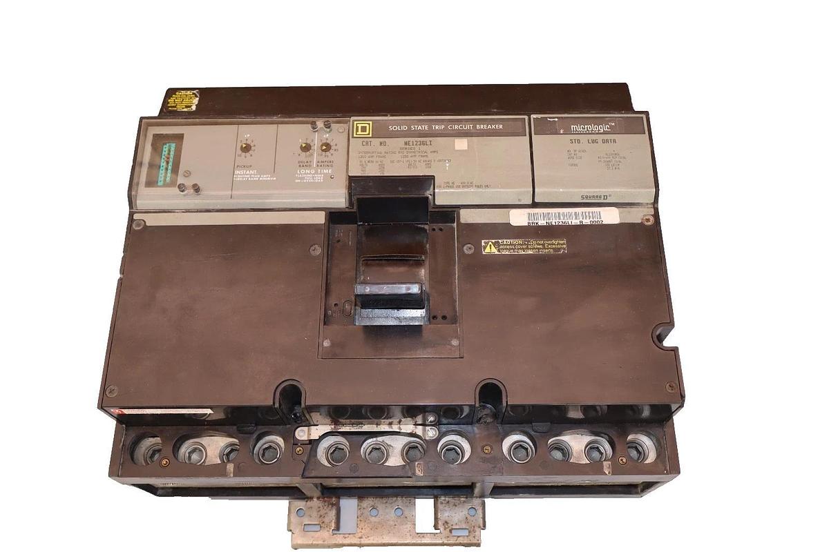 Refurbished Square D Breaker NE1236LI 1250A Frame Micrologic Series 1200A AMP