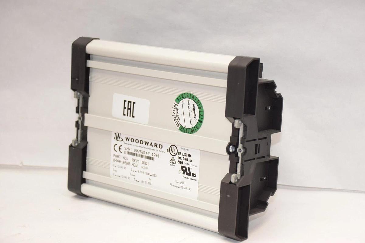 Used WOODWARD 8440-2028 , 84402028 Rev. IKD1 12/24Vdc I/O Expansion Module