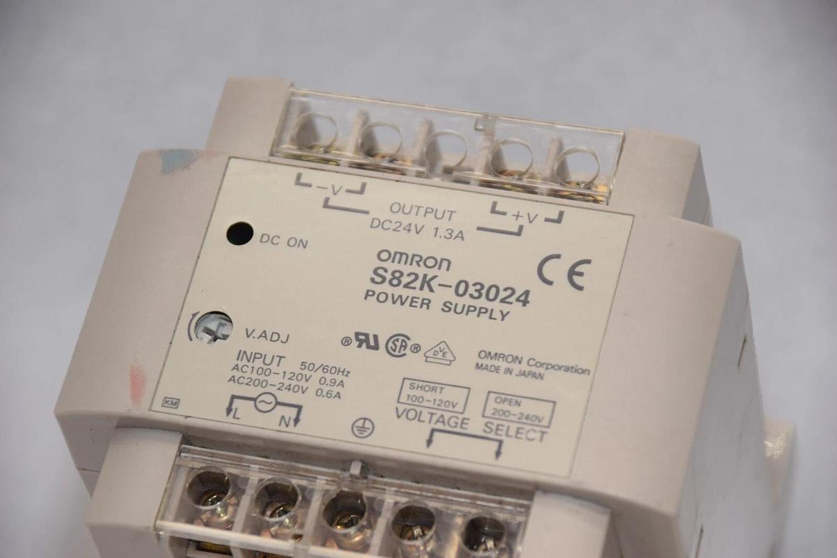 Used OMRON S82K-03024 24Vdc 1.3A Power Supply