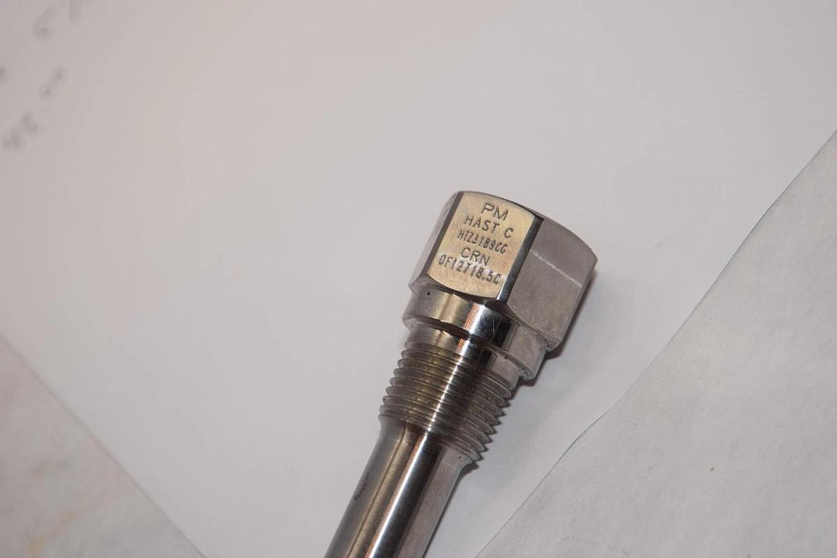 (NEW SW CONTROLS HT23189CC CRN HAST C Approx 5.5" Deep 1/2" NPT ID OD Thermowell