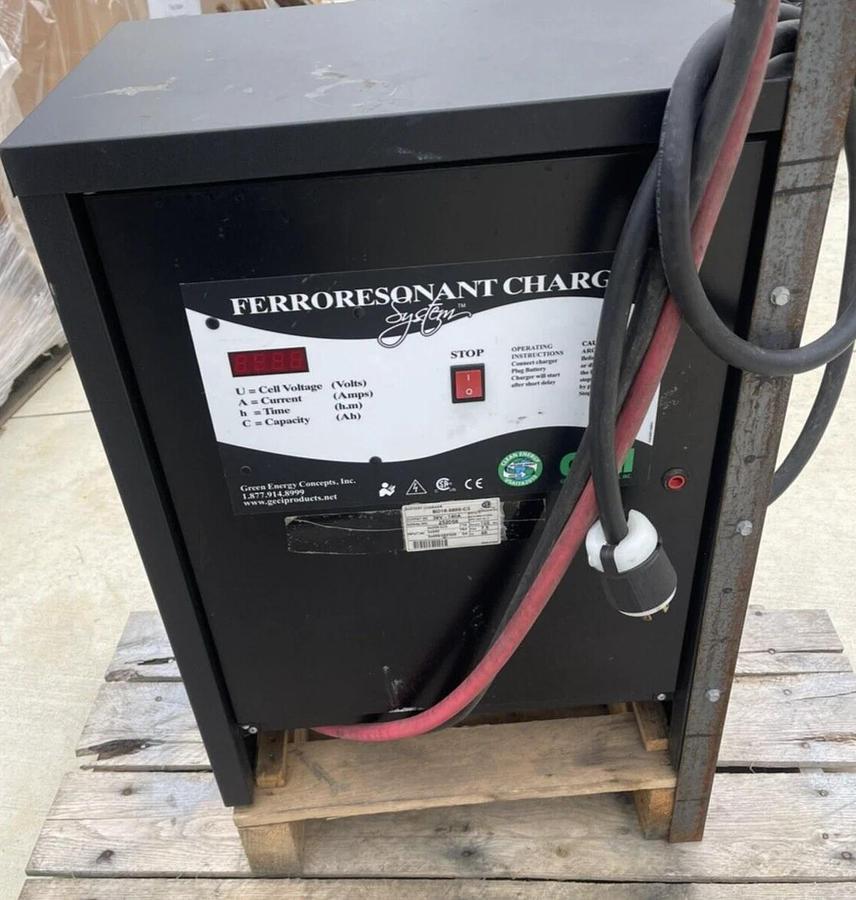 Used Green Energy Concepts 36 Volt Ferroresonant Battery Charger BD18-0800-C3 3ph 480