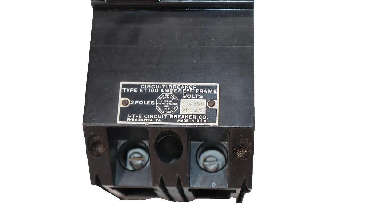 ITE Circuit Breaker 100A 100 Amp ET100 F Frame 2P 2 pole 277vac (New)