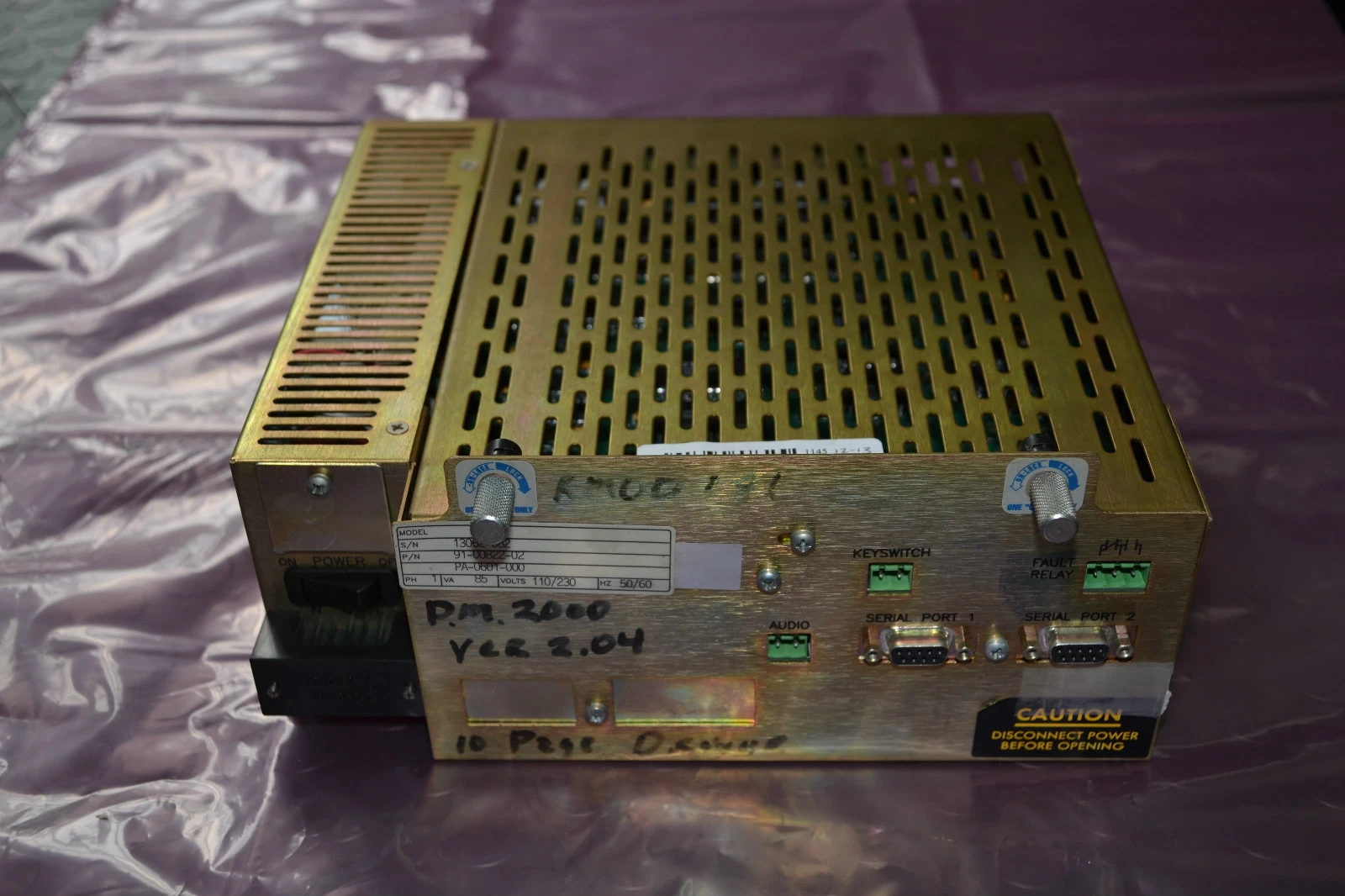Used Modicon AEG Schneider PA-0601-000 PA0601000 91-00822-02 910082202