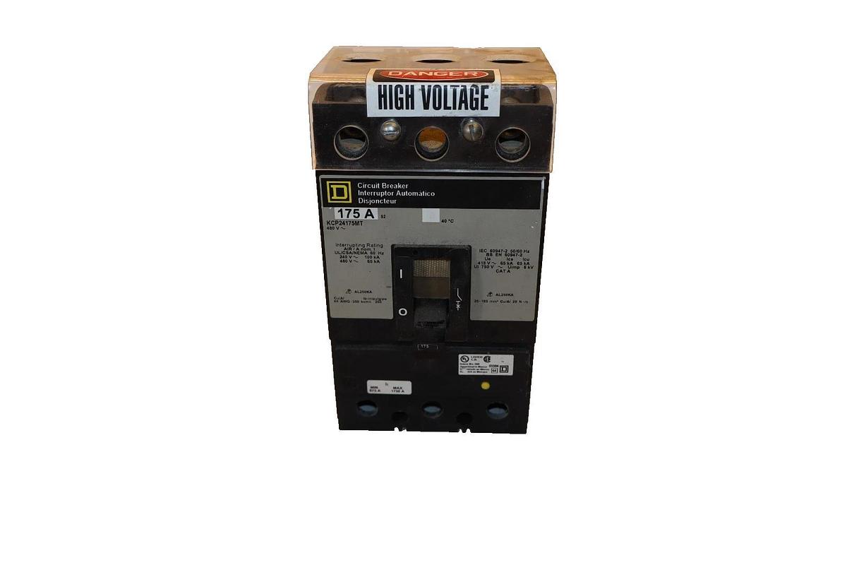 Used Square D 175A 175 Amp Circuit Breaker KCP24175MT 480V