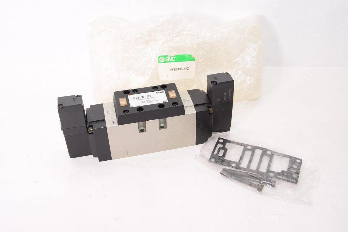 (NEW) SMC VFS5400-5FZ 0.1-1.0MPa 21-26Vdc Coil Pneumatic Solenoid Valve
