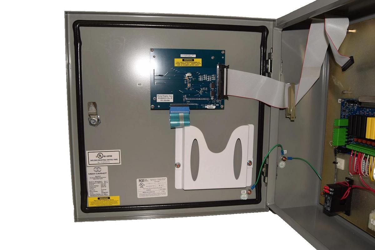 Used M&M Refrigeration Reciprocating Compressor ControlPanel M100408G11 Missing Board