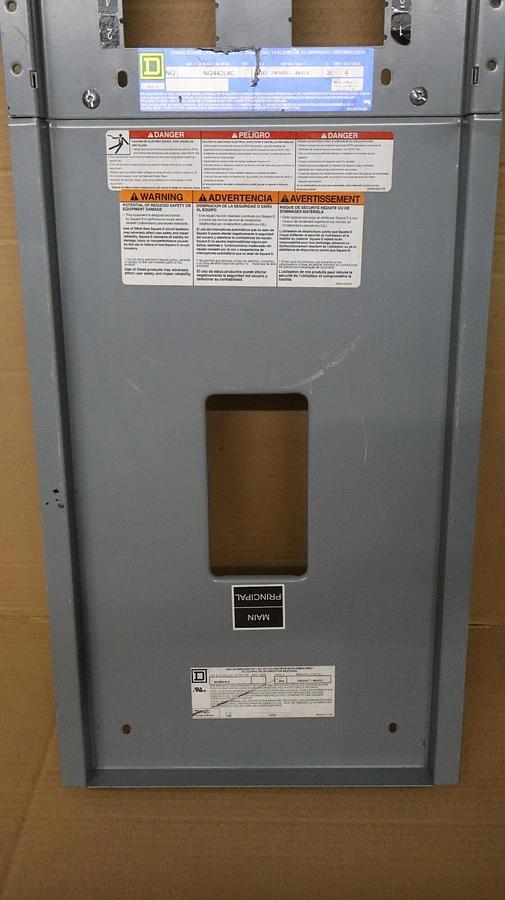 Square D Panelboard Interior Face Plate Breaker Cover NQ442L4C NWMB4LA *AS SHOWN