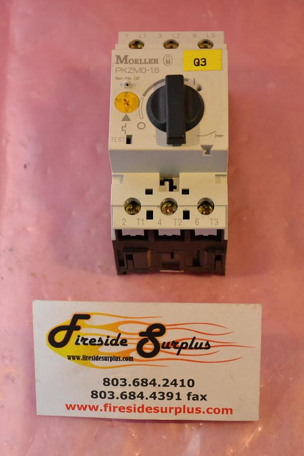 Used KLOCKNER-MOELLER RELAY MODULE PKZM0-1,6 PKZM0 1 6 PKZM016