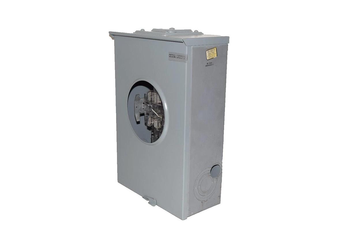 Used Anchor Electric Meter Socket Enclosure U50000 U40000 200A 200 Amp 600v 3ph 4w