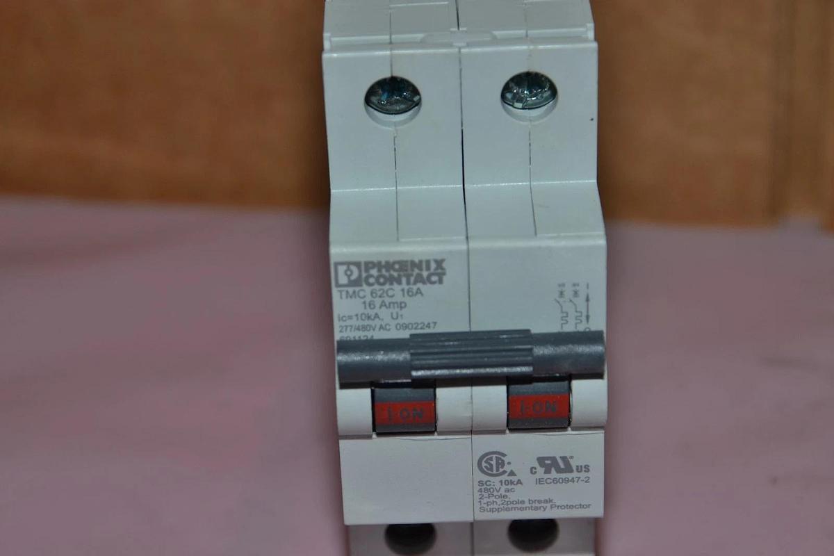 PHOENIX CONTACT TMC 62C 16A TMC62C16A 277/480VAC CIRCUIT BREAKER NEW