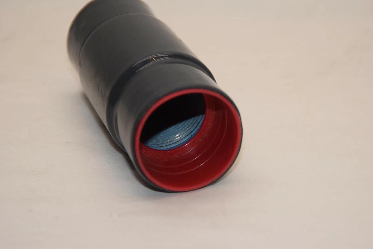 (NEW) PLASTI-BOND Red H2OT 1-1/4" Coated Conduit Body Straight Fitting