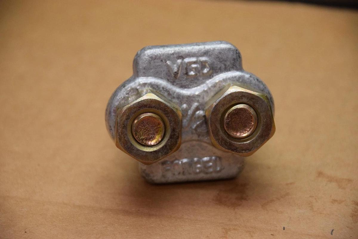Used (LOT OF 2) VGD 1/2" Heavy Duty  FORGED Steel Cable Wire rope Clamp 1254-M 2907
