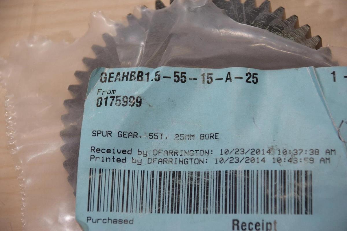 MISUMI GEAHBB1.5-55-15-A-25 55T 25mm BORE SPUR GEAR NEW