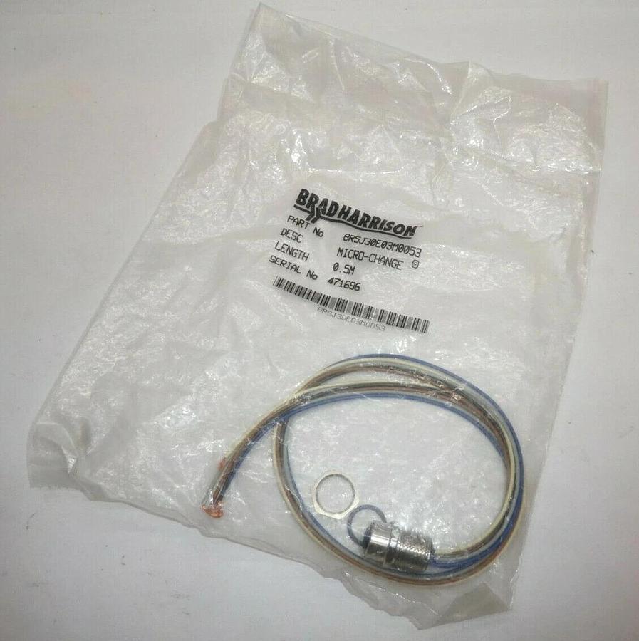 (NEW) BRAD HARRISON 8R5J30E03M0053 0.5M 5P Female Straight Micro-Change Cable