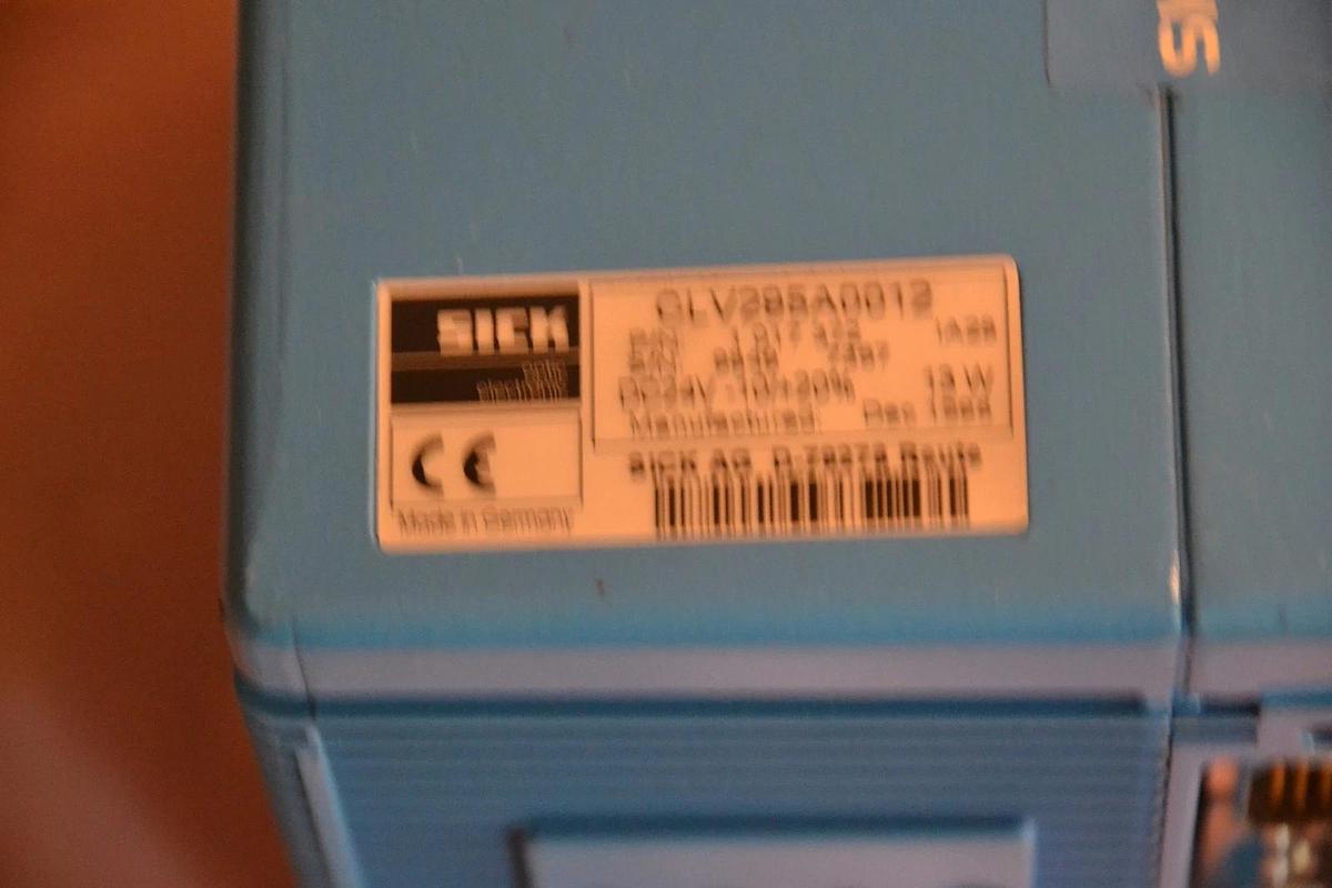 Used SICK OPTIC BARCODE SCANNER CLV295A0012 DC 24V -10/+20% 13 W