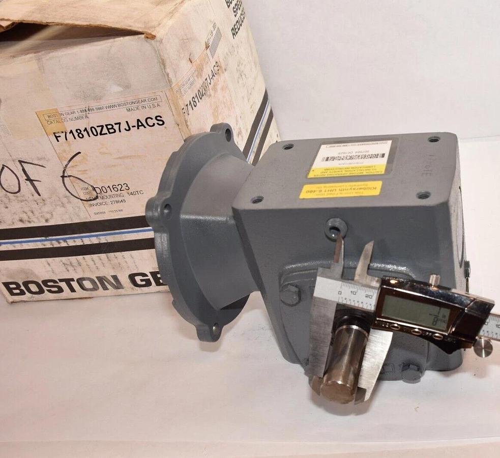 BOSTON GEAR Gear Box Speed Reducer F718-10Z-B7-J-ACS F71810ZB7JACS Ratio: 10