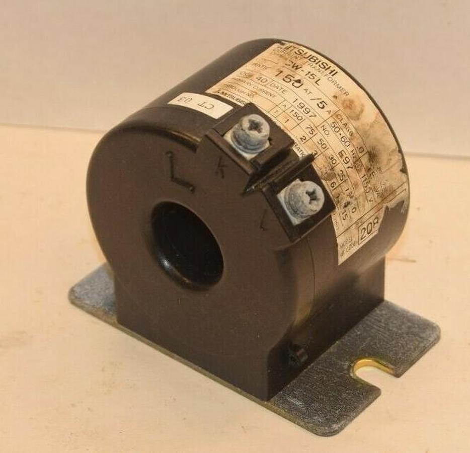 Used MITSUBISHI ELECTRIC CW-15L CW15L 150@5A 15VA 50/60Hz CURRENT TRANSFORMER