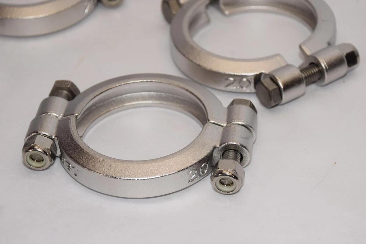 Lot of 4 OSAKA SANITARY SH-00 CP2D SCS13 2" Stainless Sanitary Clamp Fitting NEW