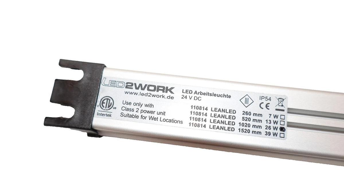 Intertek 110814 24Vdc 26W Led2Work Surface Mount Machine Light (New)