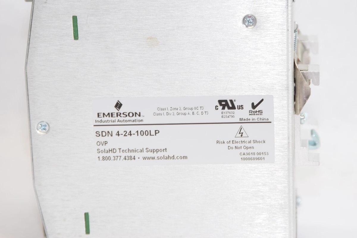 Used SOLA Power Supply  SDN 4-24-100LP 115/230Vac 2.1/1A 50/60Hz SDN424100LP