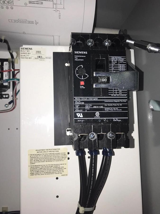 SIEMENS SoftStart Soft Starter WSACDSSRV4-50 50hp 3ph 460v 68a 74ET34EFAP (NIB)