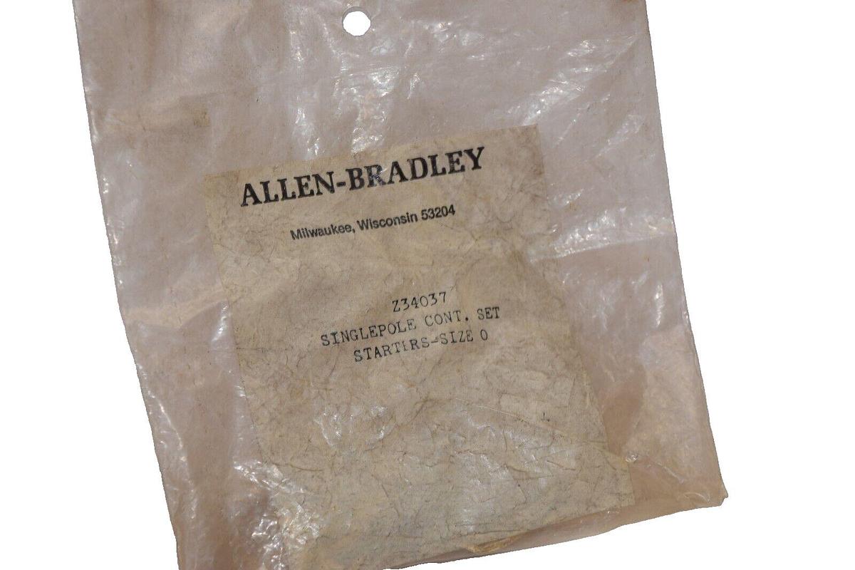 (NEW - Lot of 5) ALLEN BRADLEY Z-34037 , Z34037 Size 0 1 Pole Contact Kit