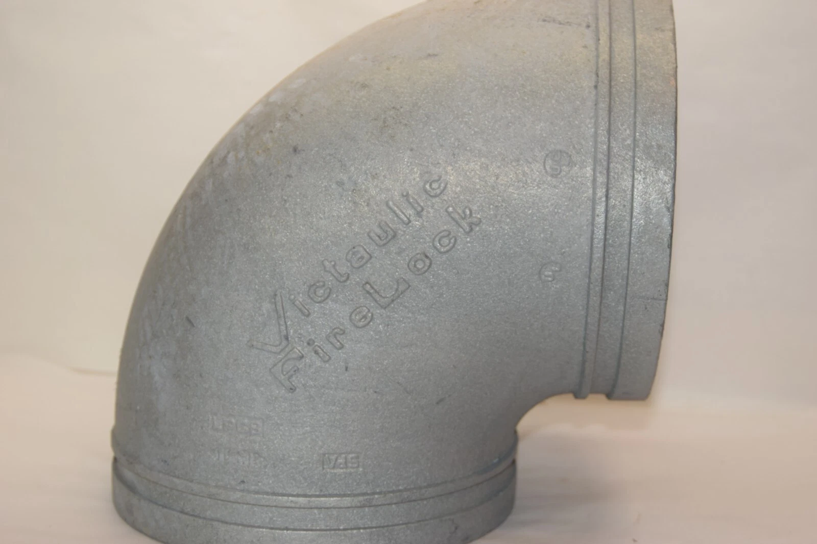 (NEW) VICTAULIC 8/219.1 No. 001 8" Firelock grooved Galvanized 90 Degree Elbow