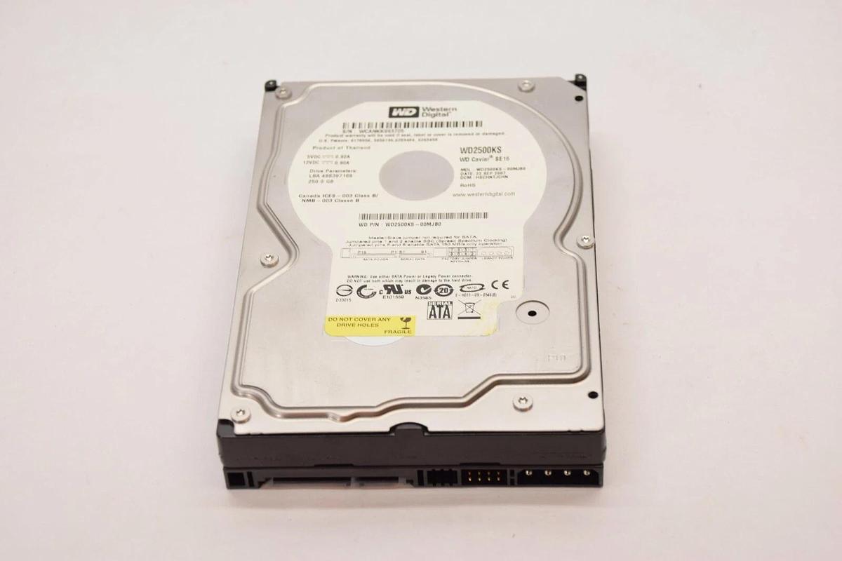 Used WESTERN DIGITAL WD2500KS WD25KS-00MJB0 250GB WD Caviar SE16 Hard Drive