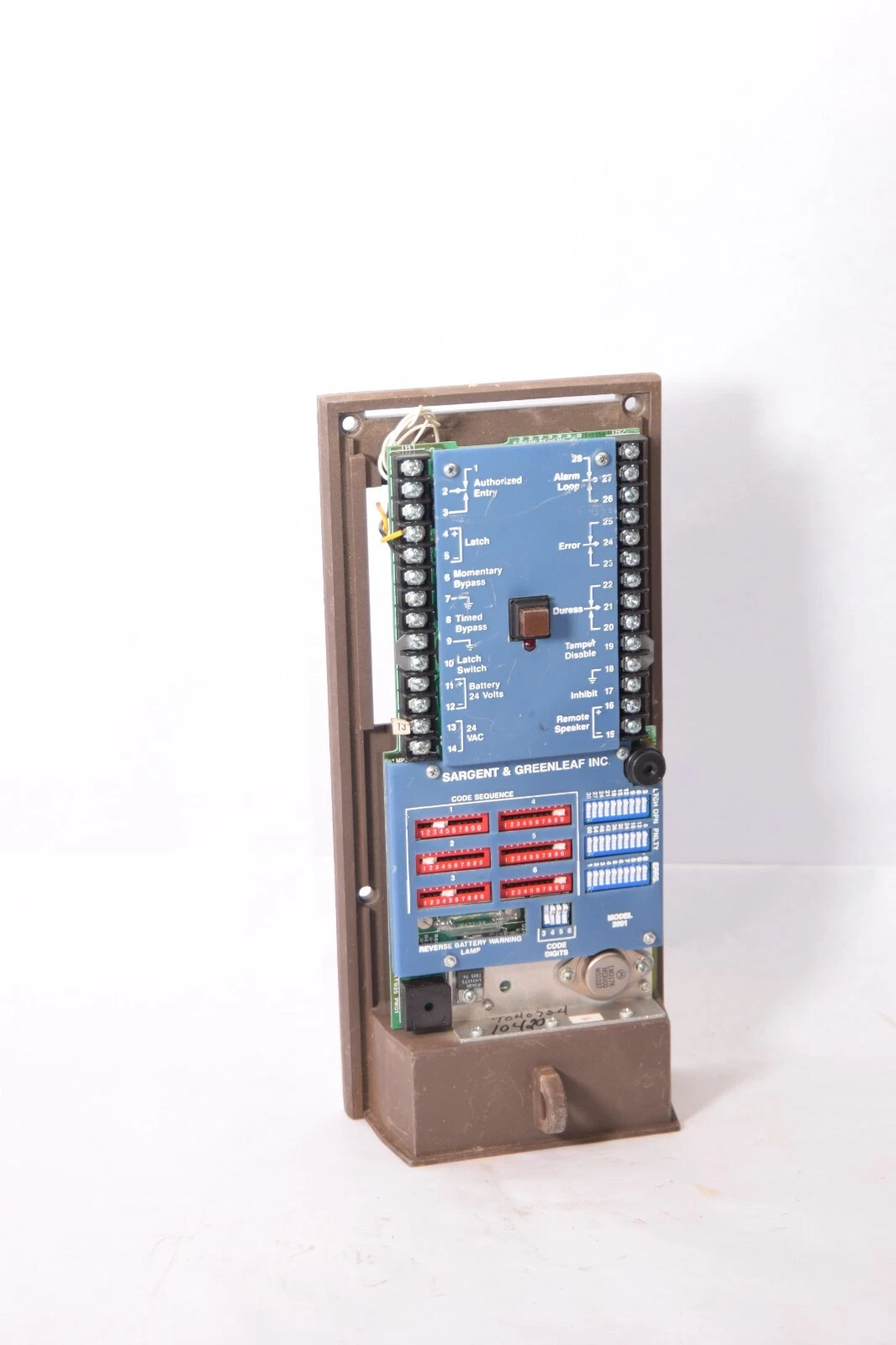 Used SARGENT & GREENLEAF INC Model 2001 Code Tronic Circuit Board