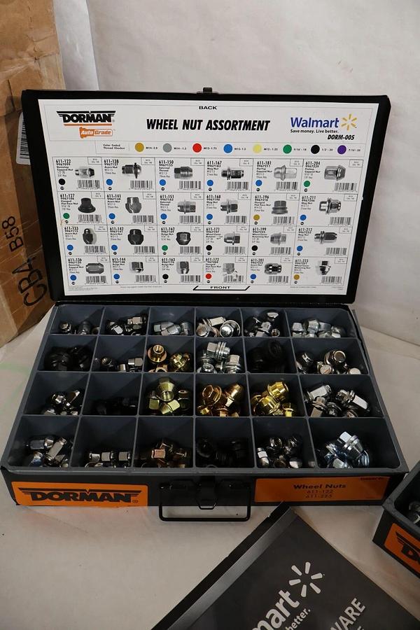 DORMAN Lug nut 110517-1 110517-2 Autograde Wheel Nuts Assortment (NEW 2 Drawer)