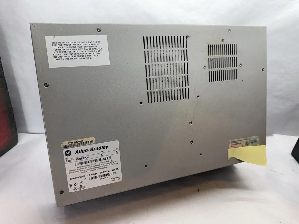 Used ALLEN BRADLEY 6181P-15NP2KH VersaView 1500P Operator interface INTEGRATED SYSTEM