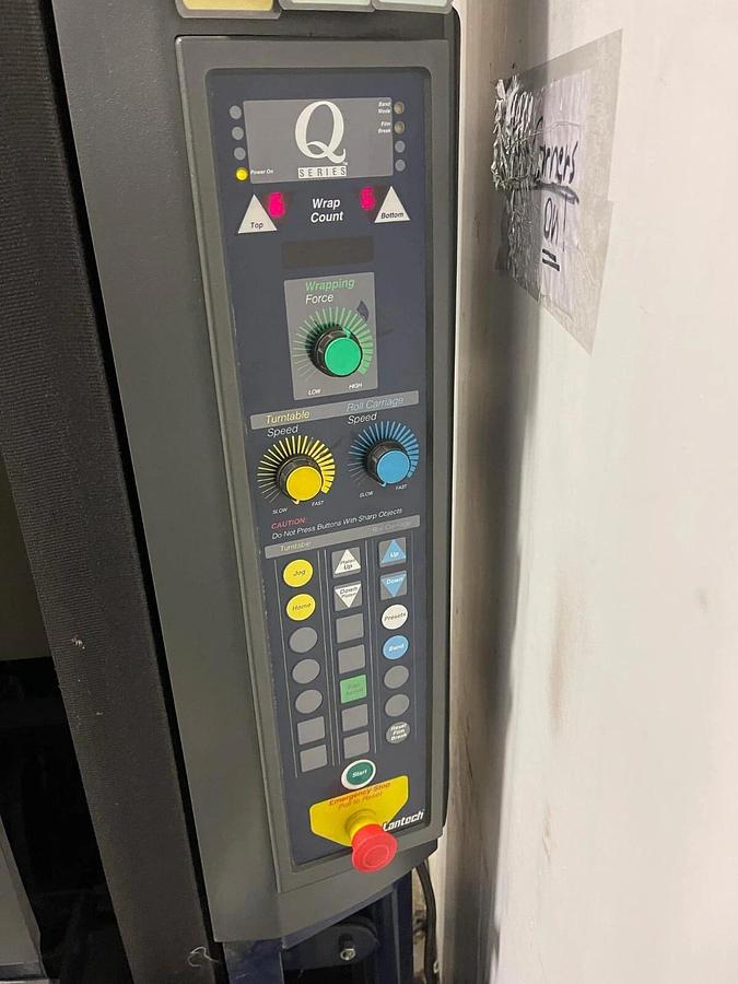 Used *JUST SERVICED* Lantech Q-300 115V Shrink Wrap Machine Semi Auto Stretch Wrapper