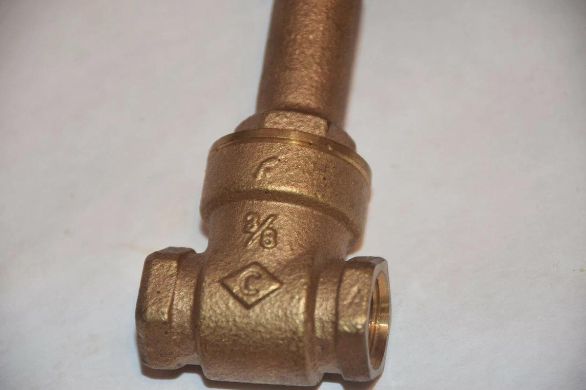 NEW CRANE 428 125S/200CWP BRONZE 3/8" WEDGE GATE VALVE
