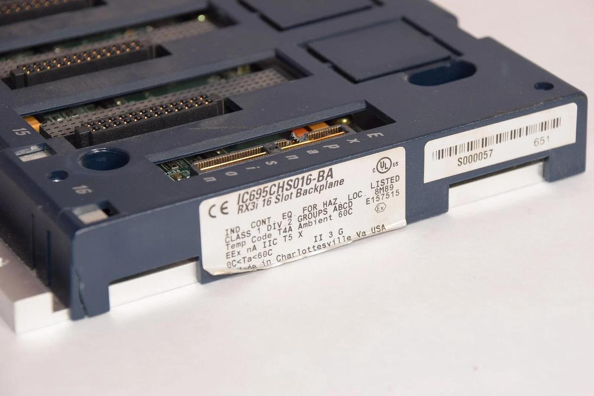 Used GE FANUC IC695CHS016-BA RX3i 16-Slot Backplane