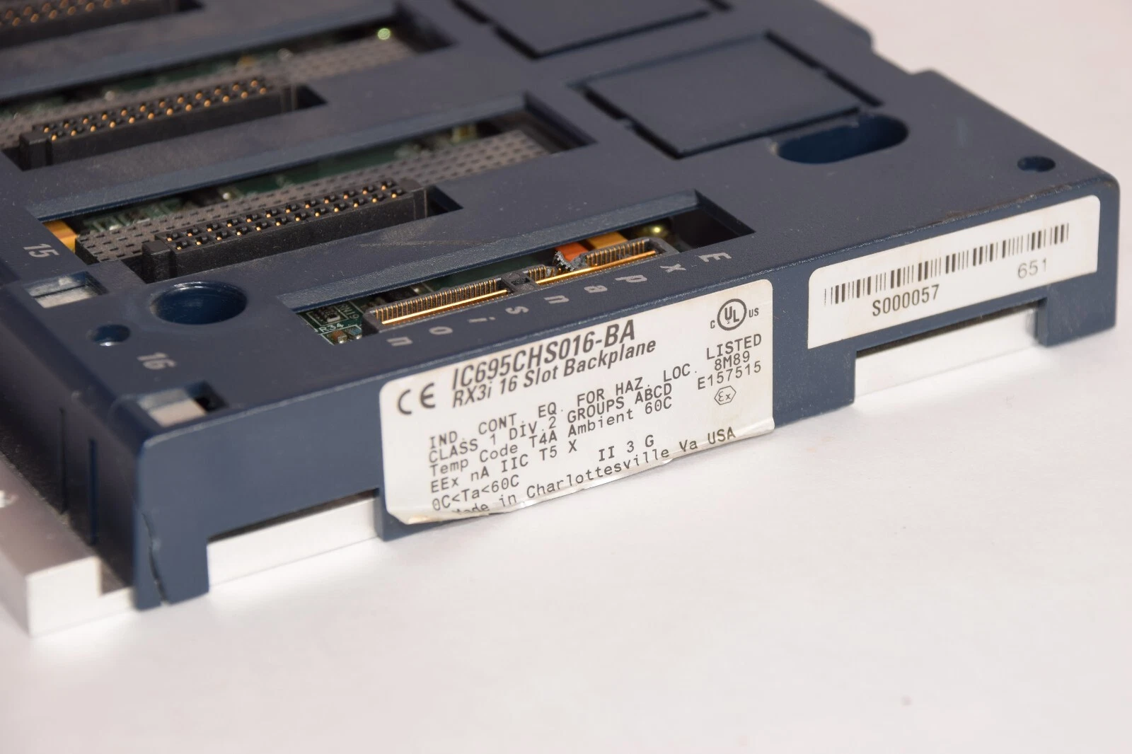Used GE FANUC IC695CHS016-BA RX3i 16-Slot Backplane