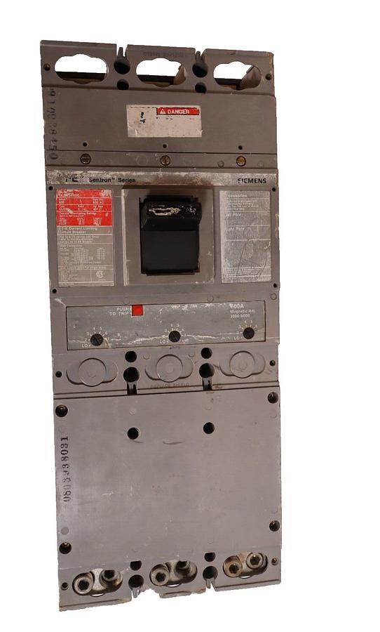 Used Siemens ITE I-T-E Sentron Breaker CLD63B600 600A 600 Amp 600v CJD6 3p Adj Trip