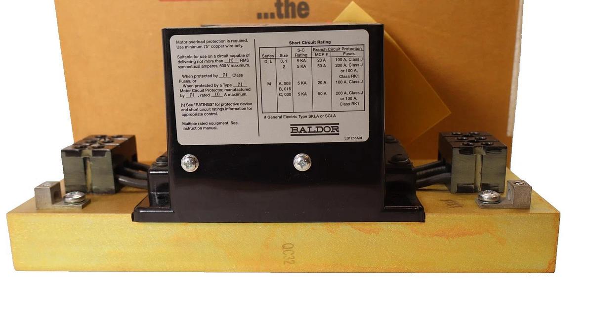 Baldor D72CA133 208/230/460 3Ph 50/60Hz Soft Start Controller (New)