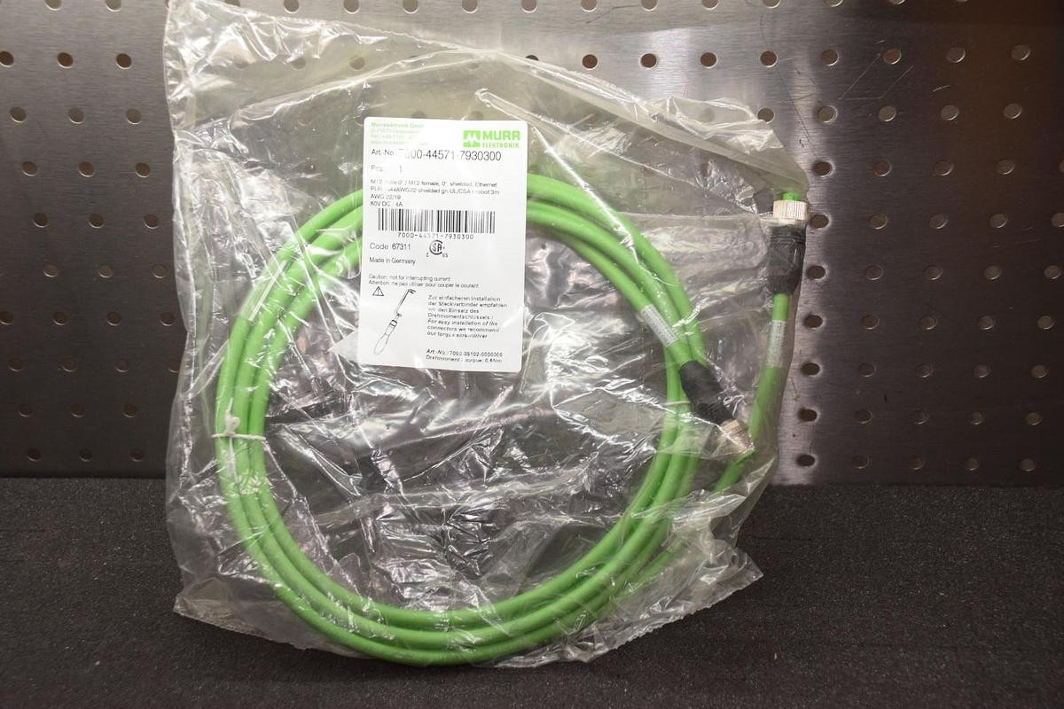 MURR ELEKTRONIK 7000-44571-7930300 7000445717930300 M12  ETHERNET EXT CABLE NEW
