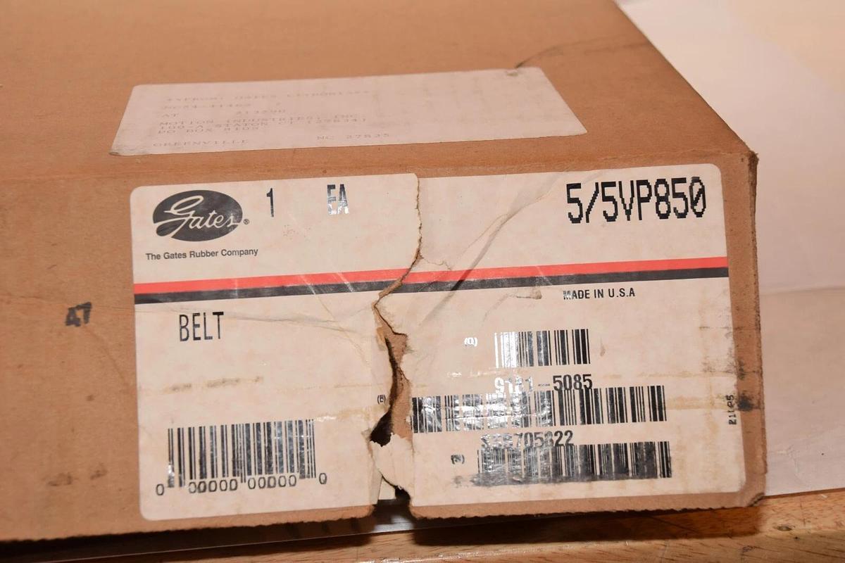(NEW) GATES 5/5VP850 , 9181-5085 5-Rib PowerBand Belt