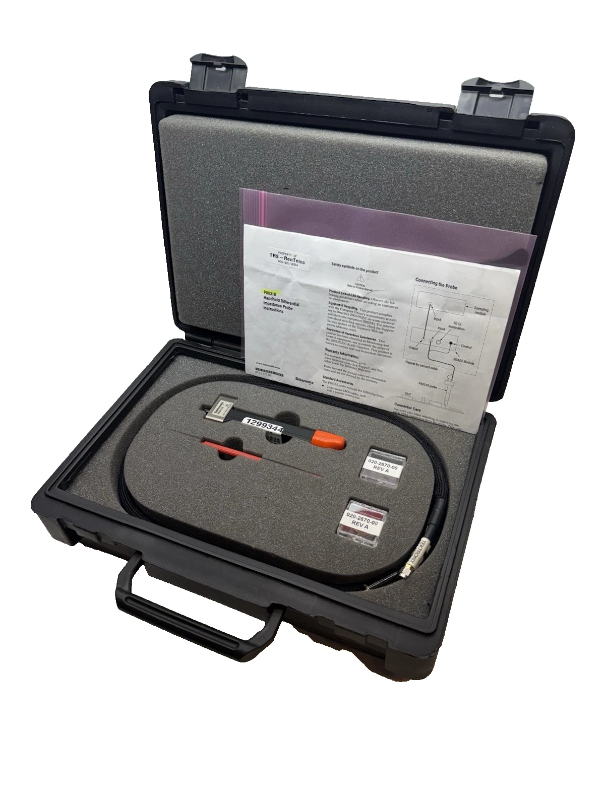 Used Tektronix P80318 Impedance Differential TDR Probe, 174-4879-00 Cable Tex/P80318