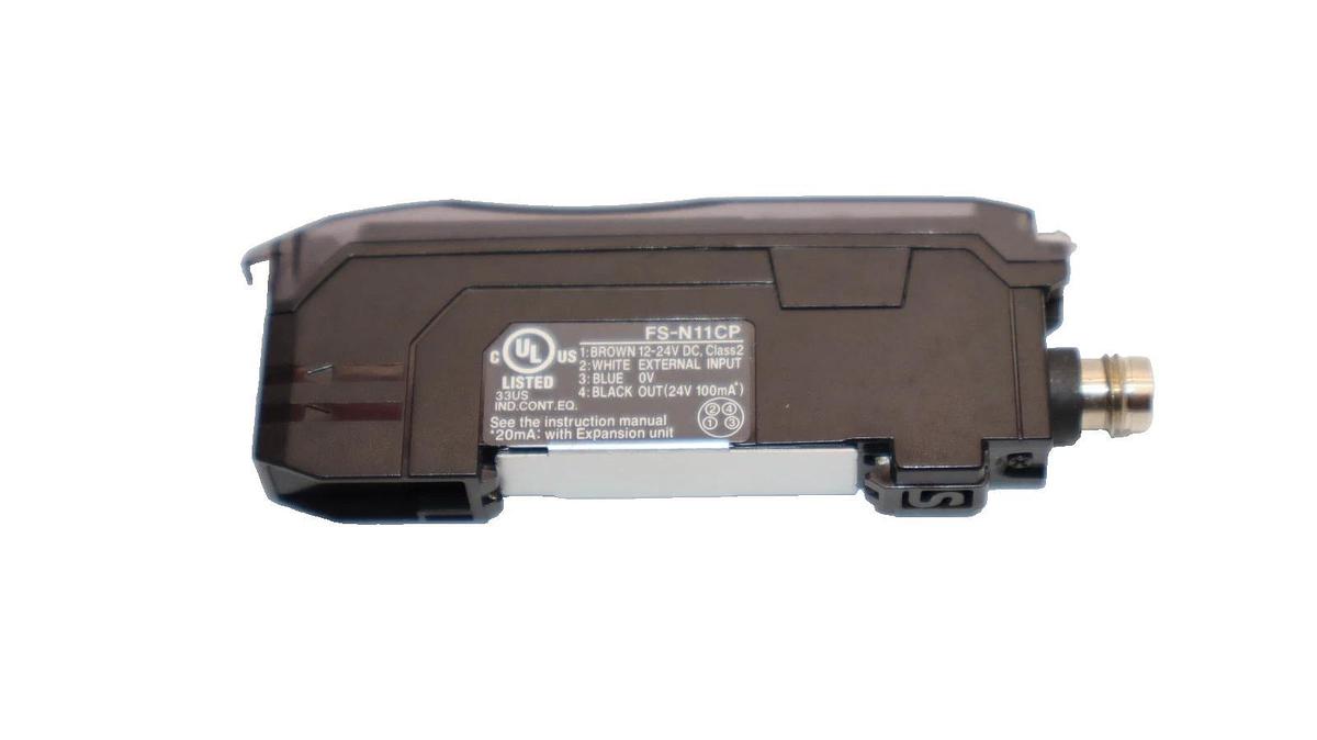 Used Keyence FS-N11CP , FSN11CP Digital Fiber Optic Sensor