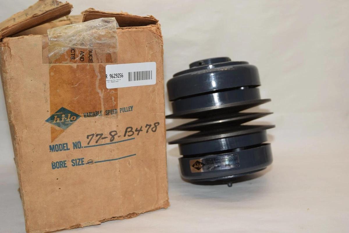(NEW) HI-LO Model 255  77-8-B478 778B478 1" Bore Variable Speed Pulley