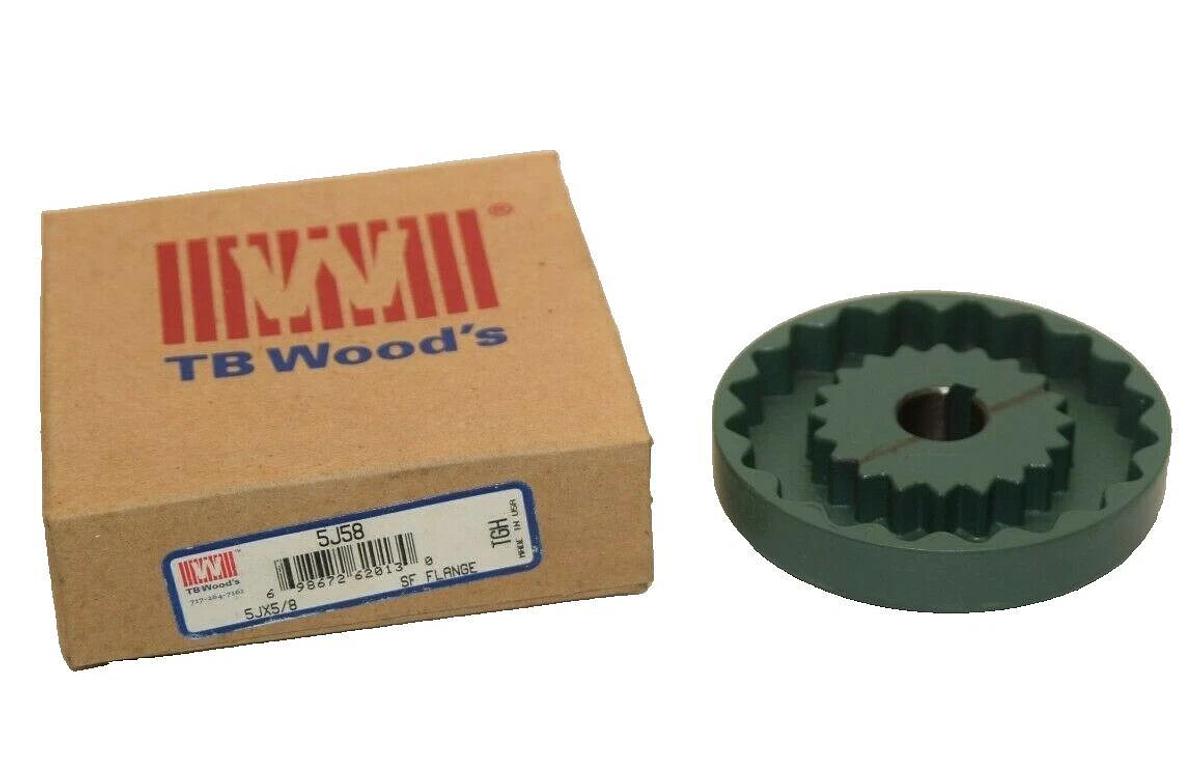 (NEW) TB WOODS 5J58 5JX5/8 5/8" Bore SF Flange