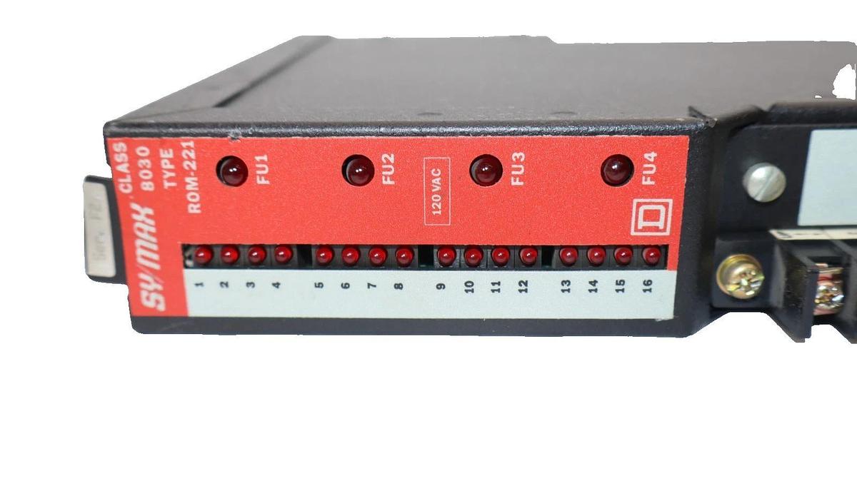 Used Square D Sy/Max Output Module 8030 ROM-221 8030-ROM221 Series F2 (Lot of 3)